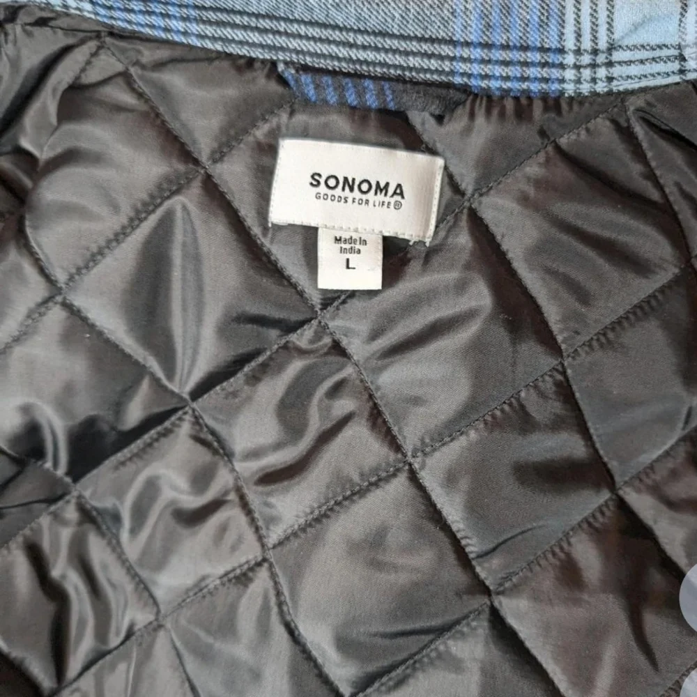 Sonoma Quilted Lined Plaid Shirt Jacket